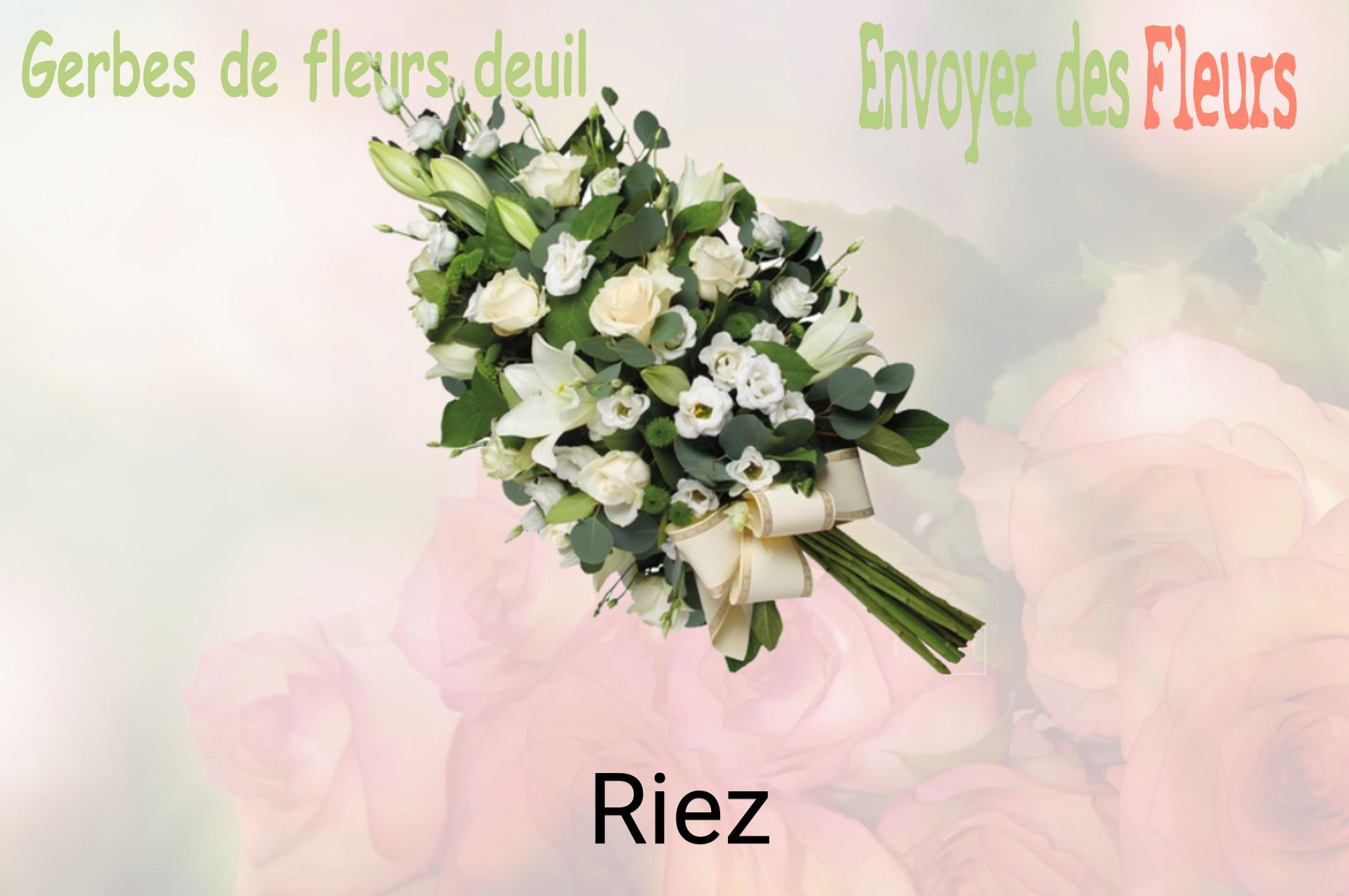 Gerbe de fleurs de deuil livrée à Riez